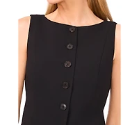 CeCe Women's Boat Neck Waistcoat Top