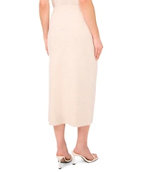 CeCe Women's Pull-On Midi Skirt