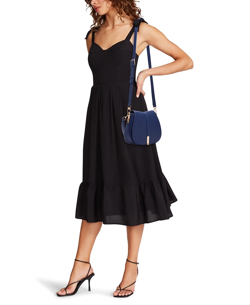 Anne Klein Convertible Strap Small Saddle Bag