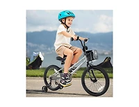Inch Kids Bike Adjustable with Transparent Chain Cover for Ages 4