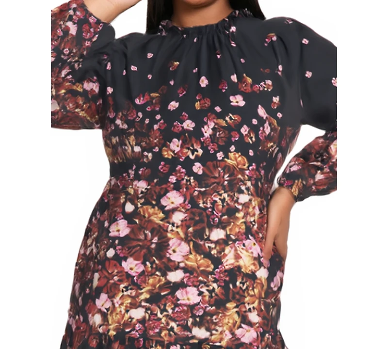 Maggy London Plus Placement Shift Midi Dress