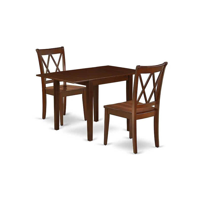 East West Furniture Dining Room Set Mahogany