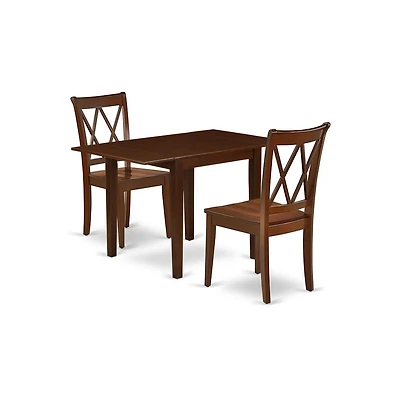 East West Furniture Dining Room Set Mahogany