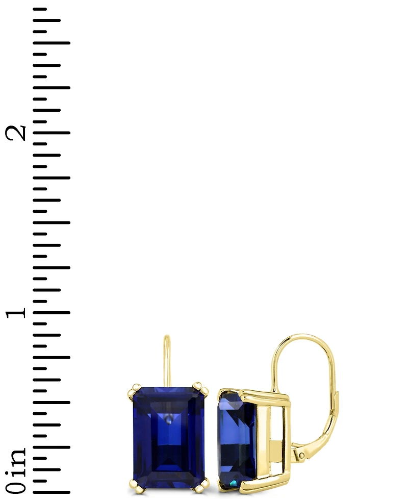 Onyx Leverback Hoop Earrings 14k Gold-Plated Sterling Silver
