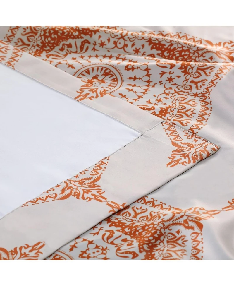 Half Price Drapes Henna Emblem Room Darkening Curtain
