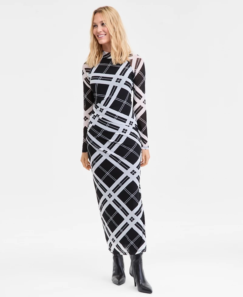 I.n.c. International Concepts Women's Side-Ruched Maxi Dress, Macy's Exclusive