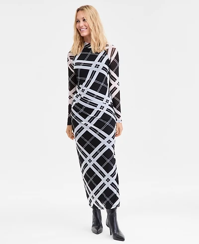 I.n.c. International Concepts Women's Side-Ruched Maxi Dress, Macy's Exclusive