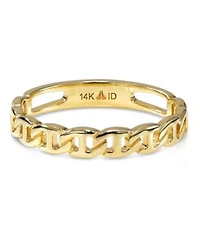 Devata Mariner Anchor Ring In 14k Gold Size 7 Approx. 2.1 Grams