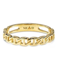 Devata Valentino Link Ring in 14K Gold, Size 9, approx. 2.3 grams