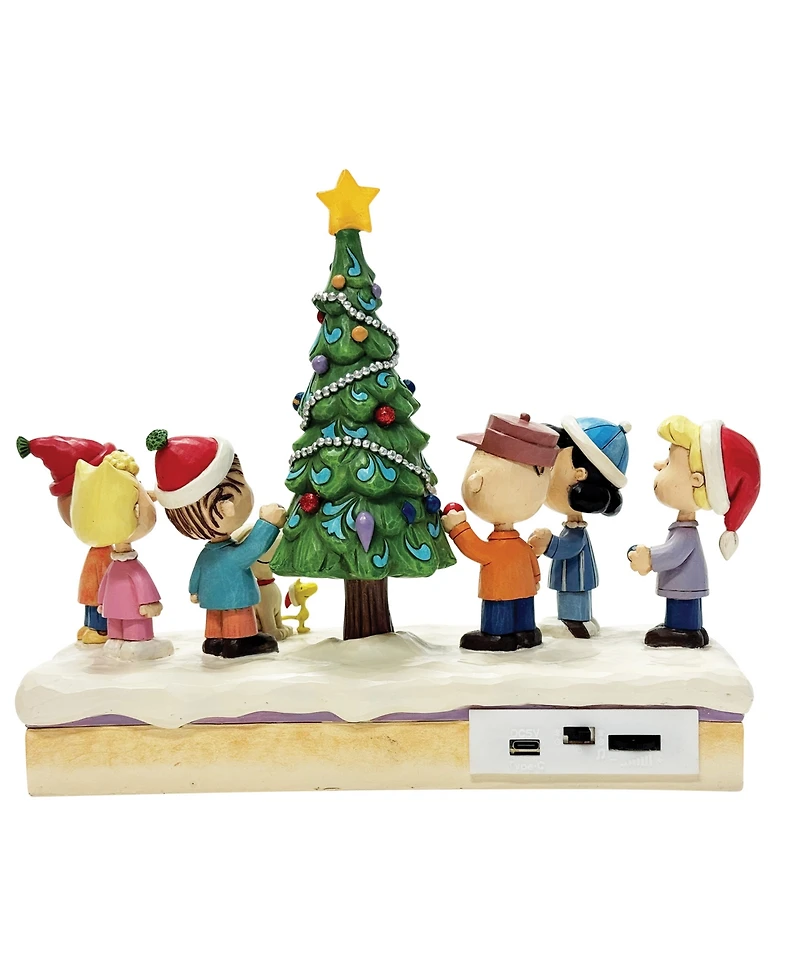 Jim Shore Peanuts Gang Decorating Tree Figurine