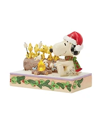 Jim Shore Snoopy and Woodstock Roasting Figurine