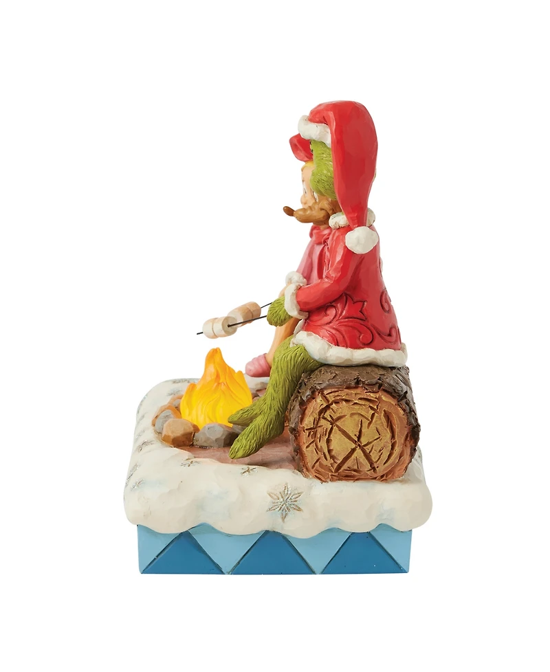 Jim Shore Grinch, Max and Cindy Roasting Figurine