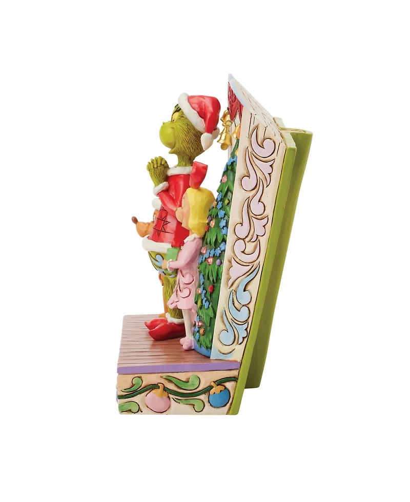 Jim Shore Grinch with Max and Cindy Figurine