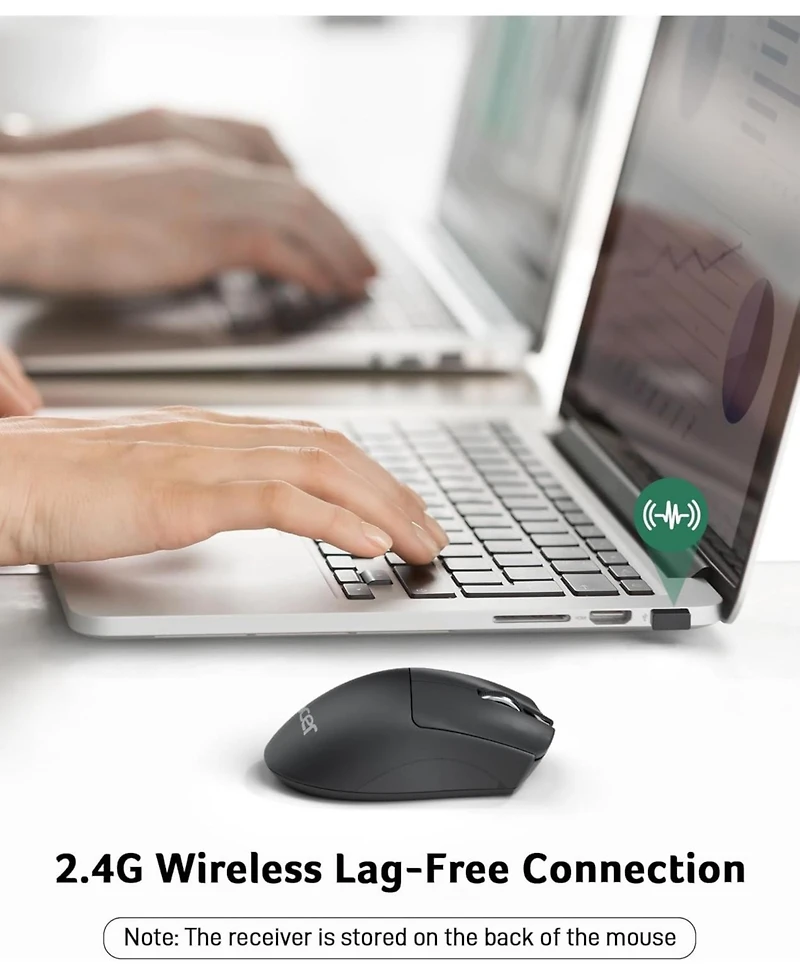 Acer Wireless Mouse, 1200 dpi, 5 Buttons, 2.4GHz usb Receiver, Compatible with Windows, macOS, Android