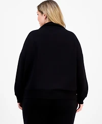 And Now This Trendy Plus Scuba 1/4-Zip Sweatshirt, Macy's Exclusive
