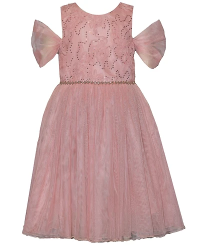 Bonnie Jean Little and Toddler Girls Cold Shoulder Ballerina Party Dress