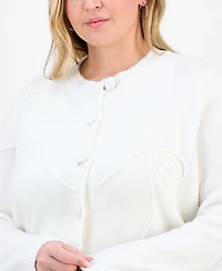 And Now This Trendy Plus Bow Soutache Cardigan, Macy's Exclusive