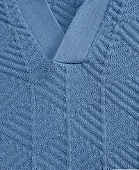 Alfani Men's Johnny-Collar Ribbed Geo Polo Shirt, Macy's Exclusive