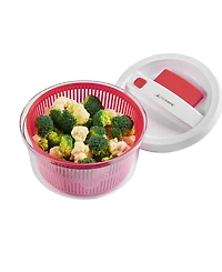 Cat Cora Cutlery-Pro 4.7-Quart Quickspin Salad Spinner