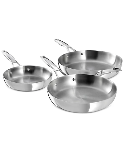 Calphalon Premier Stainless Steel 3-Piece Fry Pan Set