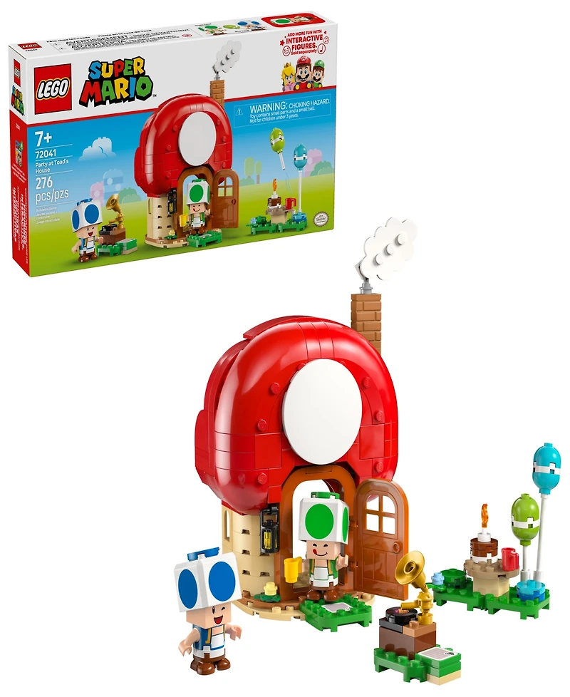Lego Super Mario Party at Toad's House Kids Toy 72041, 276 Pieces