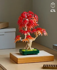 Lego Botanicals Japanese Red Maple Bonsai Tree 10348 Toy Building Set, 474 Pieces