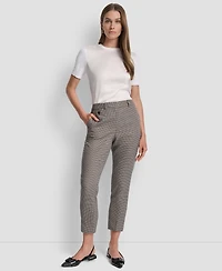 Dkny Petite Houndstooth Ankle Pants