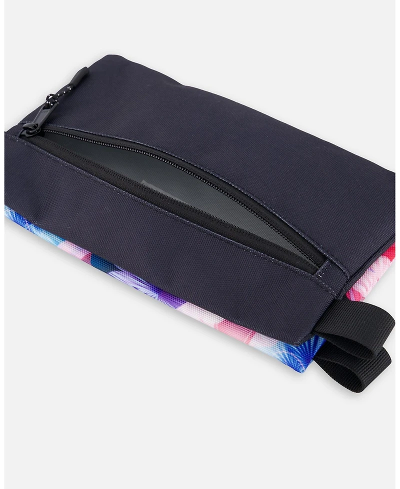 Deux par Deux Girl Double Pencil Case Black Butterfly Print - Toddler|Child