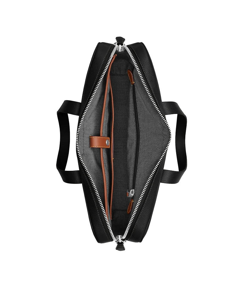 Coach Men's Carlyle Polished Pebble Brief Bag