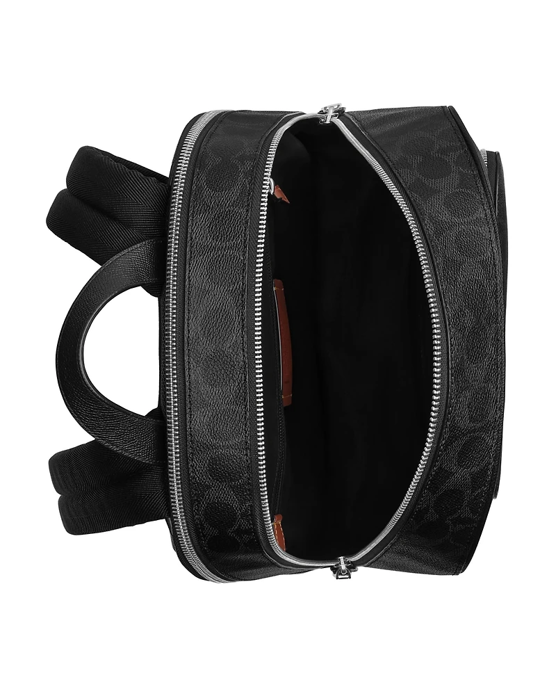 Coach Men's Wade Coated Canvas and Crossgrain Leather Backpack