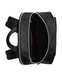 Coach Men's Wade Coated Canvas and Crossgrain Leather Backpack