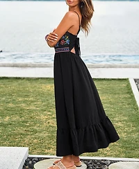 Cupshe Women's Bloom On Floral Maxi Beach Dress