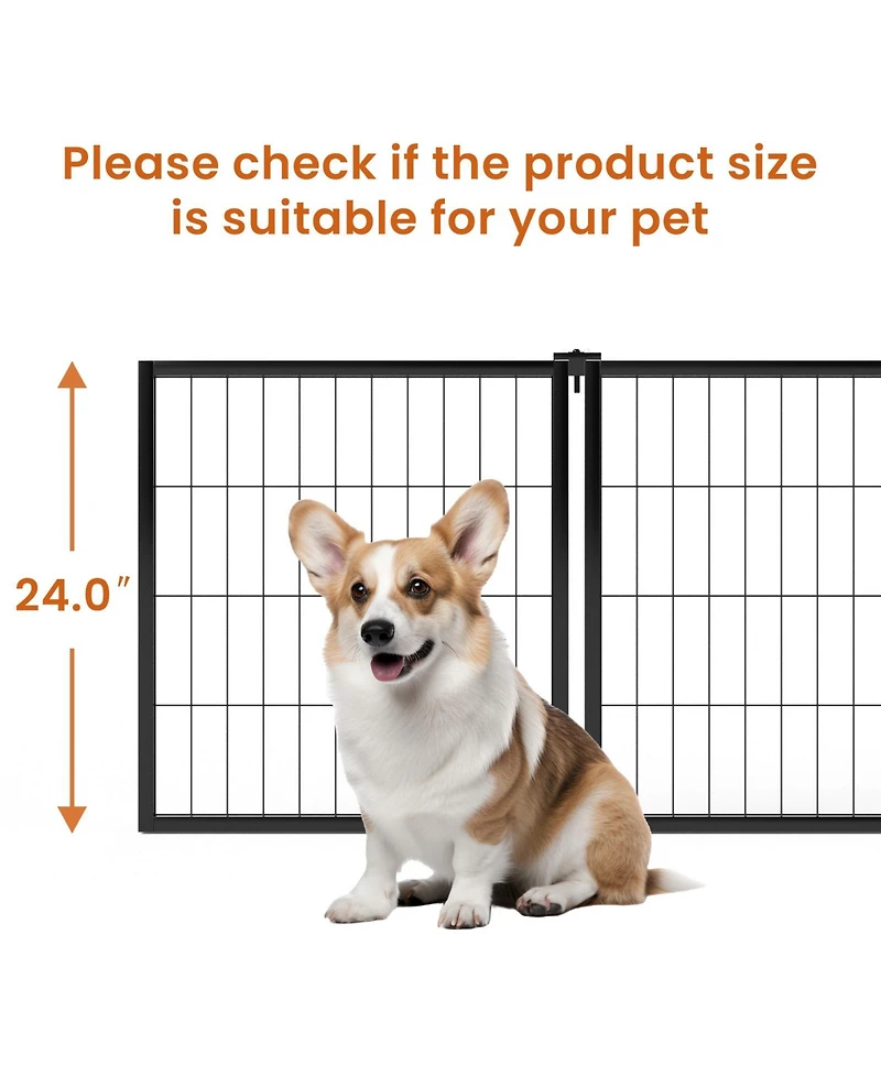 Aostirmotor 47.2 in. L x 22 in. W x 24 in. H. Dog Crate 47.2" Dog Kennel for Small Medium Dogs, Puppy Dog Playpen with Top in Black