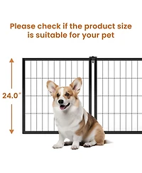 Aostirmotor 47.2 in. L x 22 in. W x 24 in. H. Dog Crate 47.2" Dog Kennel for Small Medium Dogs, Puppy Dog Playpen with Top in Black