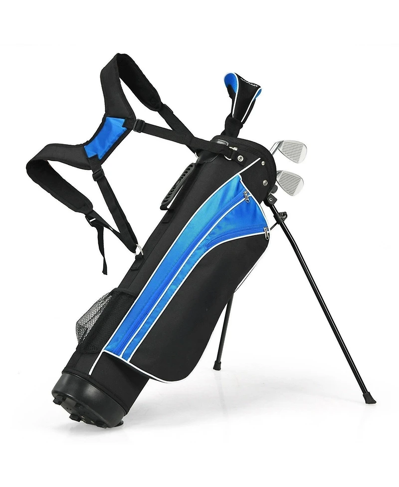 Akiudex Kids' Golf Club Set with Stand Bag and 4 Clubs