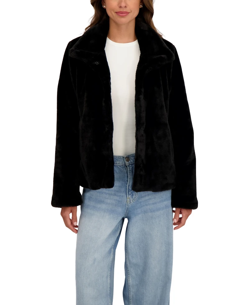 Sebby Collection Women's Short Faux Fur Jacket