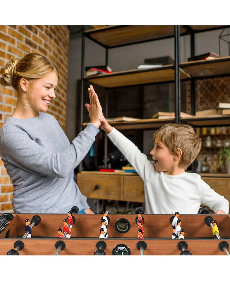 Akiudex 4 in 1 Combo Game Table with Foosball Billiards Ping Pong and Hockey