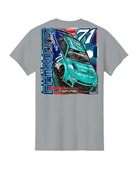 Spire Motorsports Men's Gray Michael McDowell Delaware Life Car T-Shirt