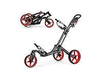 Akiudex Foldable Golf Push Cart with Adjustable Handle and Swivel Wheels