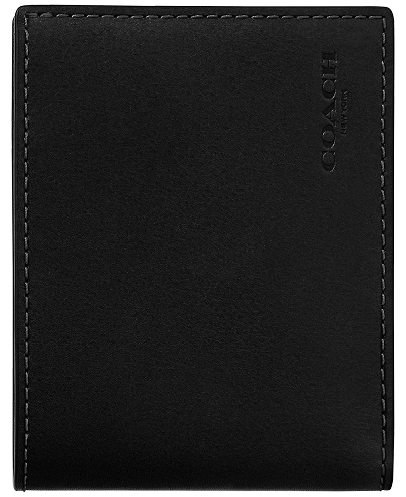 Coach Men's Slim Billfold Natural Full-Grain Leather Wallet
