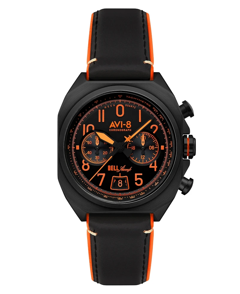 Avi-8 Men's Bell X-1 Leather Strap Watch
