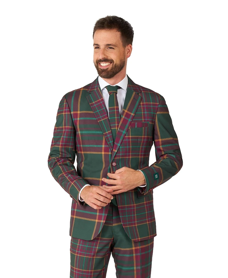 OppoSuits Men's Shiny Star Suit - Christmas & Nye Party Outfit Black