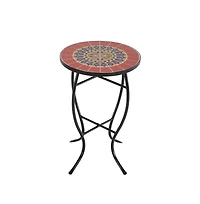 Jiallo Mosaic Sunflower Accent Table