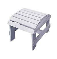 Jiallo White Adirondack Pine Ottoman