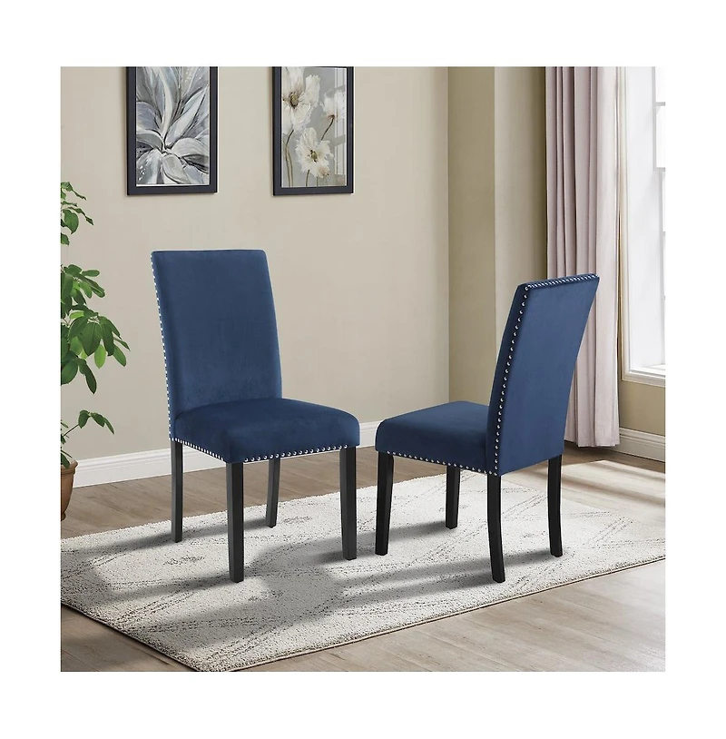 Roundhill Furniture Fordsville 5-Pc Dining Set, Pedestal Round Table with 4 Stylish Chairs
