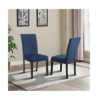 Roundhill Furniture Fordsville 5-Pc Dining Set, Pedestal Round Table with 4 Stylish Chairs