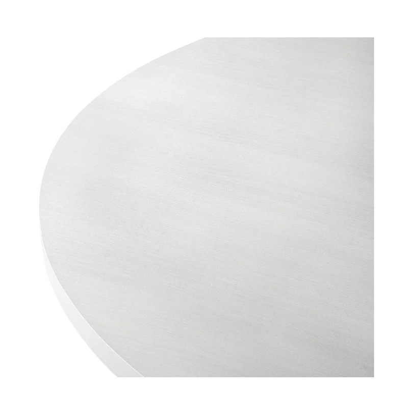 Roundhill Furniture Varna -Pc Round Dining Set, Trestle Dining Table with Chairs