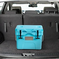 Akiudex 16 quart 24-can capacity portable insulated ice cooler with 2 cup holders
