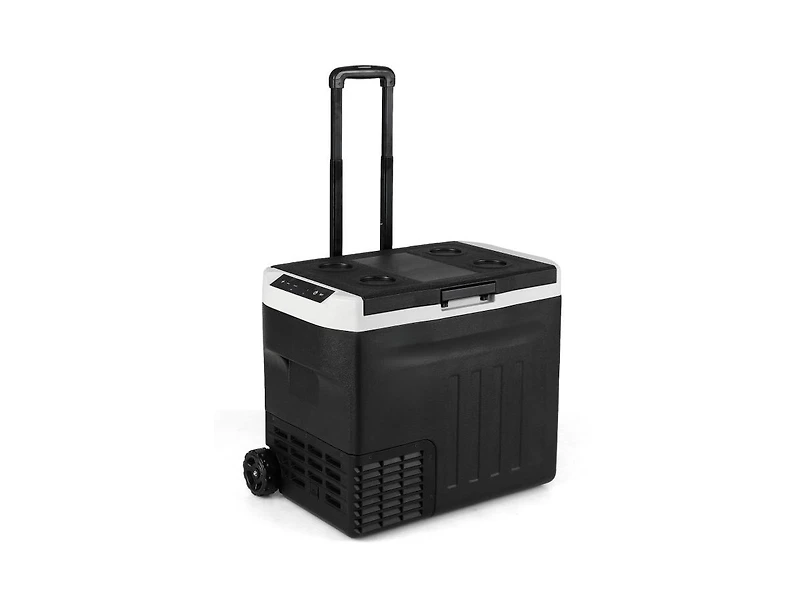 Akiudex 12v car refrigerator 42qt with touch panel and removable divider
