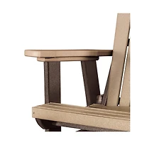 American Furniture Classics Fan Back Balcony Glider Made in the Usa- Cedar, Tudor Brown